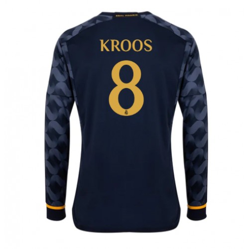 Moški Nogometni dresi Real Madrid Toni Kroos #8 Gostujoči 2023-24 Dolgi Rokav